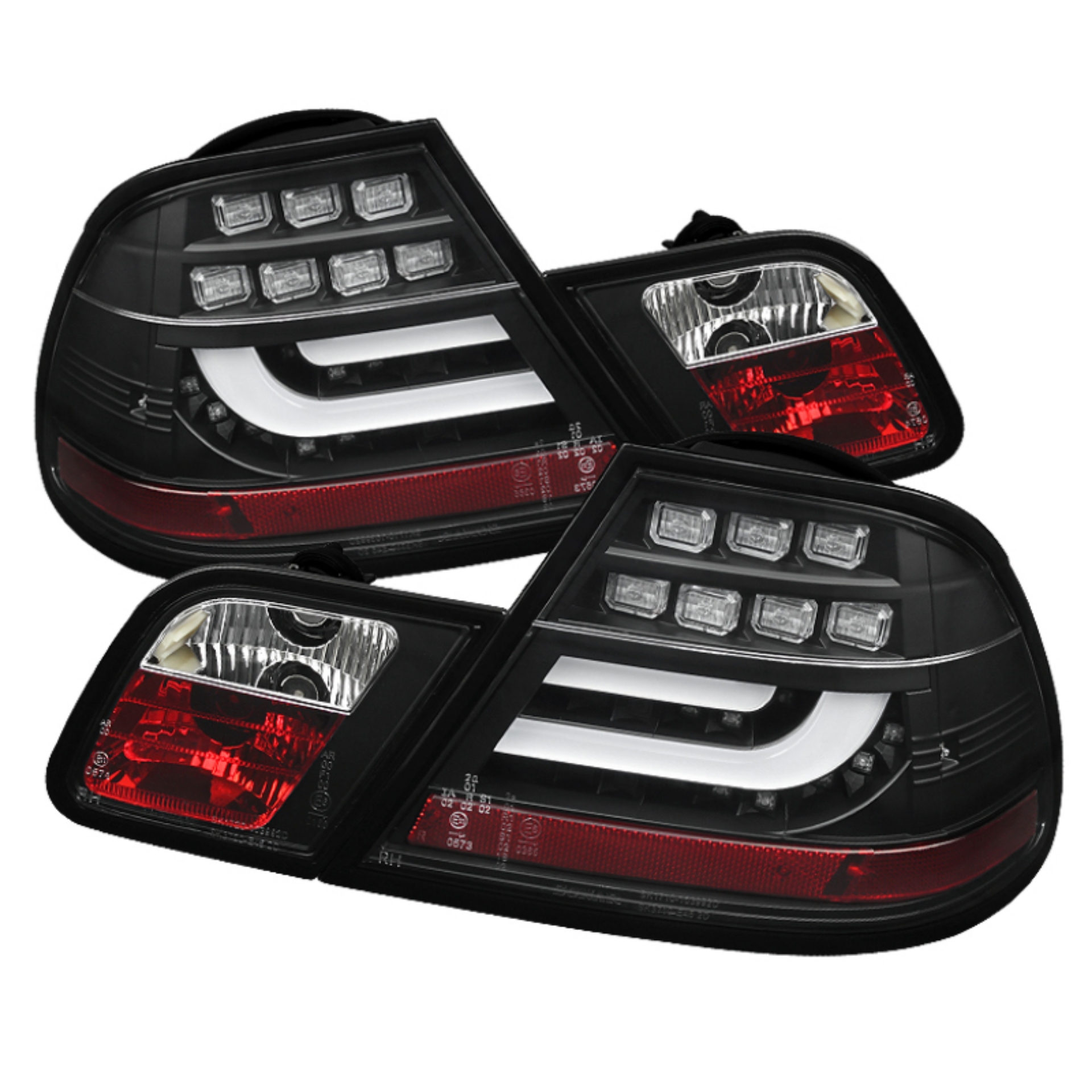 Picture of Spyder BMW E46 00-03 2Dr Coupe Light Bar LED Tail Lights Blk ALT-YD-BE4600-LBLED-BK