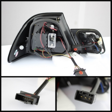 Picture of Spyder BMW E46 00-03 2Dr Coupe Light Bar LED Tail Lights Blk ALT-YD-BE4600-LBLED-BK