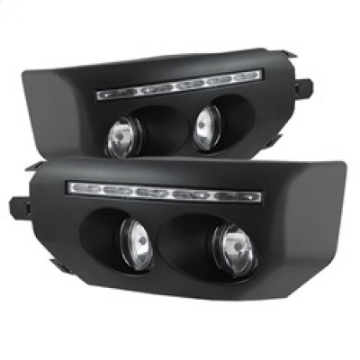 Picture of Spyder Toyota FJ Cruiser 07-14 Fog Lights With LED Daytime Running Lights w-swch Blk FL-DRL-TFJ07-BK
