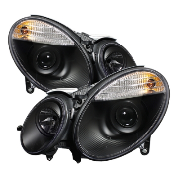 Picture of Spyder Mercedes Benz E-Class 03-06 Projector Headlights Xenon-HID Model- Blk PRO-YD-MBW21103-HID-BK