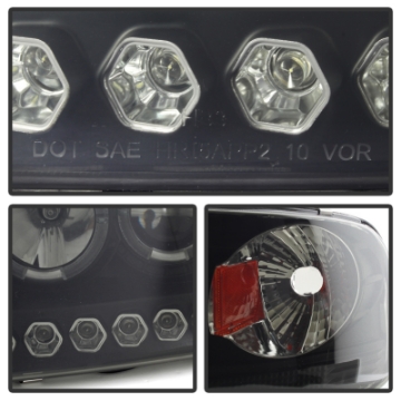 Picture of Spyder Ford F150 97-03 Projector - LED Halo Amber Reflector LED Blk Smke PRO-YD-FF15097-1P-AM-BSM