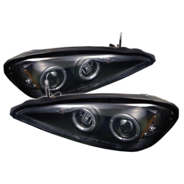 Picture of Spyder Pontiac Grand AM 99-05 Projector Headlights LED Halo LED Blk Low 9006 PRO-YD-PGAM99-HL-BK