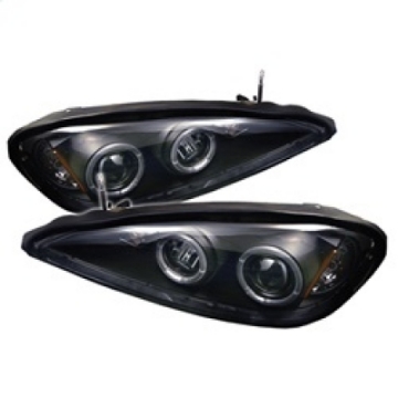 Picture of Spyder Pontiac Grand AM 99-05 Projector Headlights LED Halo LED Blk Low 9006 PRO-YD-PGAM99-HL-BK