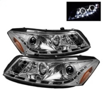 Picture of Spyder Honda Accord 08-12 4Dr Projector Headlights- LED Halo DRL Chrm PRO-YD-HA08-4D-HL-C
