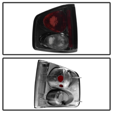 Picture of Spyder Chevy S10 94-04-GMC Sonoma 94-04-Isuzu Hombre 96-00 Euro Tail Lights Smke ALT-YD-CS1094-SM