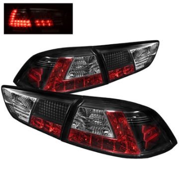 Picture of Spyder Mitsubishi Lancer-Evolution X 08-14 LED Tail Lights Blk ALT-YD-MITEVO1008-LED-BK