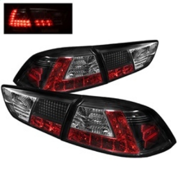 Picture of Spyder Mitsubishi Lancer-Evolution X 08-14 LED Tail Lights Blk ALT-YD-MITEVO1008-LED-BK