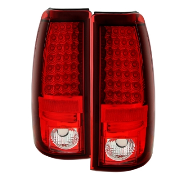 Picture of Spyder Chevy Silverado 1500 03-06 Not Fit StepsideLED Tail Lights Red Clear ALT-YD-CS03-LED-RC