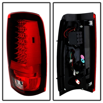 Picture of Spyder Chevy Silverado 1500 03-06 Not Fit StepsideLED Tail Lights Red Clear ALT-YD-CS03-LED-RC