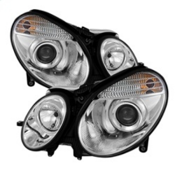 Picture of Spyder Mercedes Benz E-Class 03-06 Projector Headlights Halogen Model Only- Chrm PRO-YD-MBW21103-C