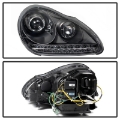Picture of Spyder Porsche Cayenne 03-06 Projector Xenon-HID Model- DRL LED Blk PRO-YD-PCAY03-HID-DRL-BK