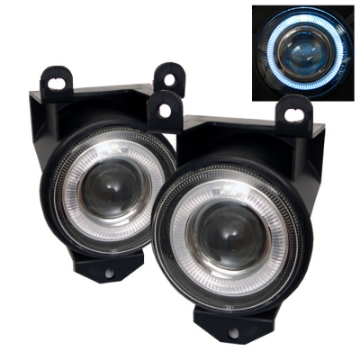 Picture of Spyder Chevy Silverado 1500-2500 99-02 Projector Headlights CCFL Halo LED Black Smoke FL-P-GD99-HL