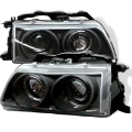 Picture of Spyder Honda Civic 90-91-CRX 90-91 Projector Headlights LED Halo Blk PRO-YD-HC90-HL-BK