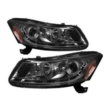 Picture of Spyder Honda Accord 08-12 4Dr Projector Headlights- LED Halo DRL Smke PRO-YD-HA08-4D-HL-SM