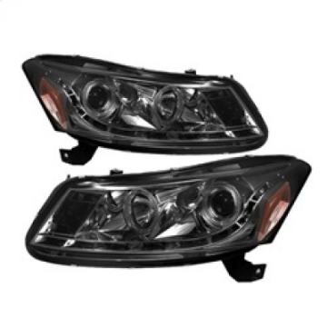 Picture of Spyder Honda Accord 08-12 4Dr Projector Headlights- LED Halo DRL Smke PRO-YD-HA08-4D-HL-SM