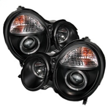 Picture of Spyder Mercedes Benz E-Class 00-02 Projector Headlights LED Halo Blk PRO-YD-MBW21099-HL-BK