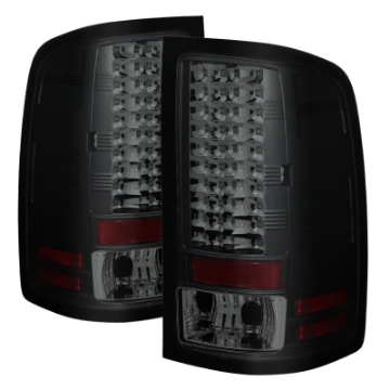 Picture of Spyder GMC Sierra 07-13 Not 3500 Dually 4 Rear WheelsLED Tail Lights Blk Smke ALT-YD-GS07-LED-BSM