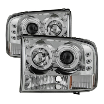 Picture of Spyder Ford F250 Super Duty 99-04 Projector Version 2 LED Halo LED Chrm PRO-YD-FF25099-1P-G2-C