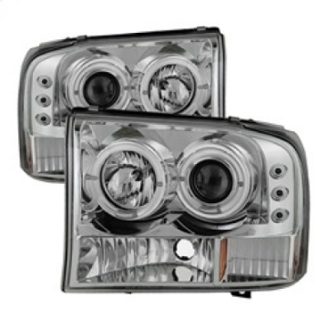 Picture of Spyder Ford F250 Super Duty 99-04 Projector Version 2 LED Halo LED Chrm PRO-YD-FF25099-1P-G2-C