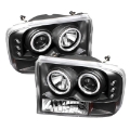 Picture of Spyder Ford F250 Super Duty 99-04 Projector Version 2 CCFL Halo LED Blk PRO-YD-FF25099-1P-G2-CCFL-BK