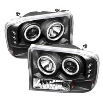 Picture of Spyder Ford F250 Super Duty 99-04 Projector Version 2 CCFL Halo LED Blk PRO-YD-FF25099-1P-G2-CCFL-BK