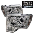 Picture of Spyder Ford F150 09-14 Projector Headlights Halogen Model- LED Halo LED Chrm PRO-YD-FF15009-HL-C