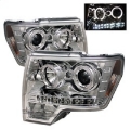 Picture of Spyder Ford F150 09-14 Projector Headlights Halogen Model- LED Halo LED Chrm PRO-YD-FF15009-HL-C