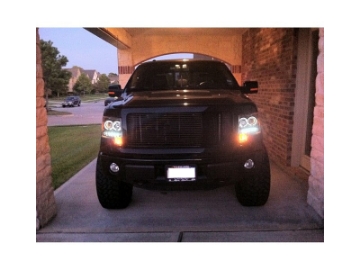 Picture of Spyder Ford F150 09-14 Projector Headlights Halogen Model- LED Halo LED Chrm PRO-YD-FF15009-HL-C