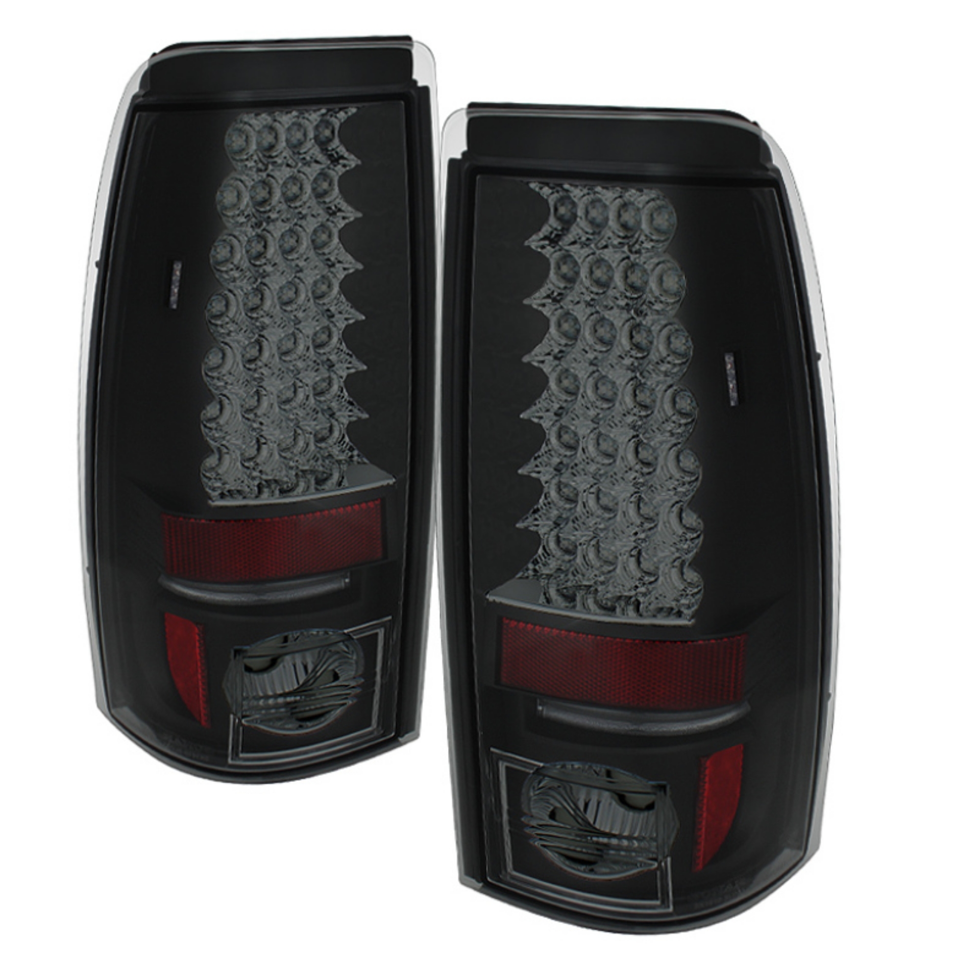Picture of Spyder Chevy Silverado 1500 99-02 Not Fit Stepside LED Tail Lights Blk Smke ALT-YD-CS99-LED-BSM
