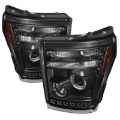 Picture of Spyder Ford Super Duty 11-15 Projector Headlights LEDHalo DRL Blk High H1 Low 9006 PRO-YD-FS11-HL-BK