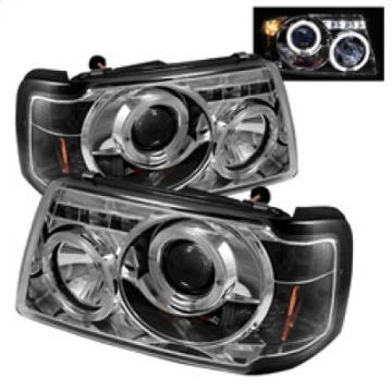 Picture of Spyder Ford Ranger 01-11 1PC Projector Headlights LED Halo LED Chrm PRO-YD-FR01-1PC-HL-C