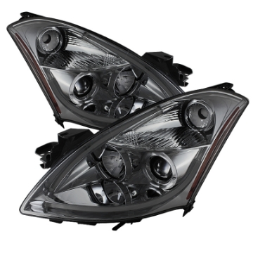 Picture of Spyder Nissan Altima 4Dr 10-12 Projector Headlights Light DRL LED Halo Smke PRO-YD-NA104D-LTDRL-SM