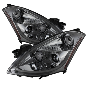 Picture of Spyder Nissan Altima 4Dr 10-12 Projector Headlights Light DRL LED Halo Smke PRO-YD-NA104D-LTDRL-SM