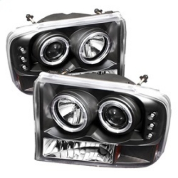 Picture of Spyder Ford F250 Super Duty 99-04 Projector Version 2 LED Halo LED Blk PRO-YD-FF25099-1P-G2-BK