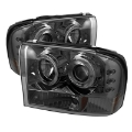 Picture of Spyder Ford F250 Super Duty 99-04 Projector Version 2 LED Halo LED Smke PRO-YD-FF25099-1P-G2-SM