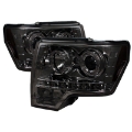 Picture of Spyder Ford F150 09-14 Projector Headlights Halogen Model- LED Halo LED Smke PRO-YD-FF15009-HL-SM
