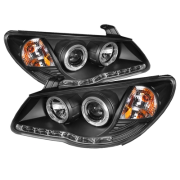 Picture of Spyder Hyundai Elantra 07-10 Projector Headlights LED Halo DRL Blk PRO-YD-HYELAN07-DRL-BK