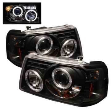 Picture of Spyder Ford Ranger 01-11 1PC Projector Headlights LED Halo LED Blk PRO-YD-FR01-1PC-HL-BK