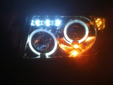 Picture of Spyder Ford Ranger 01-11 1PC Projector Headlights LED Halo LED Blk PRO-YD-FR01-1PC-HL-BK