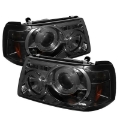 Picture of Spyder Ford Ranger 01-11 1PC Projector Headlights LED Halo LED Smke PRO-YD-FR01-1PC-HL-SM