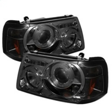 Picture of Spyder Ford Ranger 01-11 1PC Projector Headlights LED Halo LED Smke PRO-YD-FR01-1PC-HL-SM