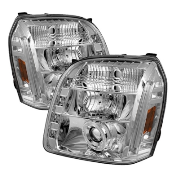 Picture of Spyder GMC Yukon 07-14-GMC Yukon XL 07-14 Projector Headlights LED Halo LED Chrome PRO-YD-GY07-HL-C