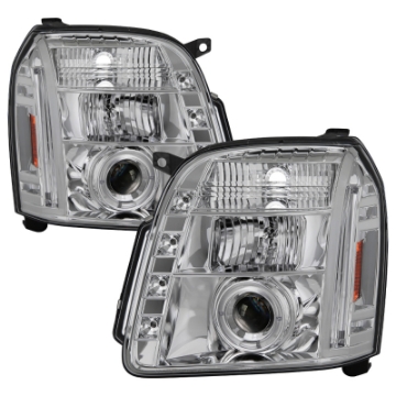 Picture of Spyder GMC Yukon 07-14-GMC Yukon XL 07-14 Projector Headlights LED Halo LED Chrome PRO-YD-GY07-HL-C