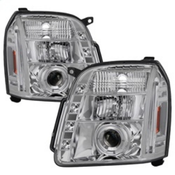 Picture of Spyder GMC Yukon 07-14-GMC Yukon XL 07-14 Projector Headlights LED Halo LED Chrome PRO-YD-GY07-HL-C
