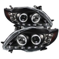 Picture of Spyder Toyota Corolla 09-10 Projector Headlights LED Halo DRL Blk High H1 Low H1 PRO-YD-TC09-DRL-BK