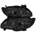 Picture of Spyder Toyota Corolla 09-10 Projector Headlights LED Halo DRL Smke High H1 Low H1 PRO-YD-TC09-DRL-SM