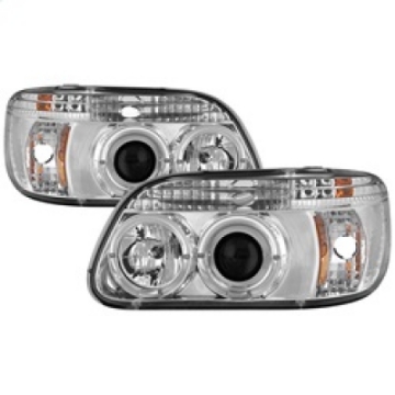 Picture of Spyder Ford Explorer 95-01 1PC Projector Headlights LED Halo Chrm PRO-YD-FEXP95-HL-1PC-C