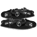 Picture of Spyder Mitsubishi Eclipse 97-99 Projector Headlights LED Halo Black High H1 Low H1 PRO-YD-ME97-HL-BK