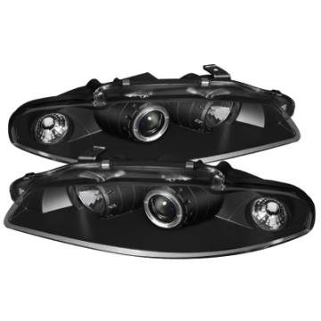 Picture of Spyder Mitsubishi Eclipse 97-99 Projector Headlights LED Halo Black High H1 Low H1 PRO-YD-ME97-HL-BK
