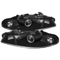 Picture of Spyder Mitsubishi Eclipse 97-99 Projector Headlights LED Halo Black High H1 Low H1 PRO-YD-ME97-HL-BK